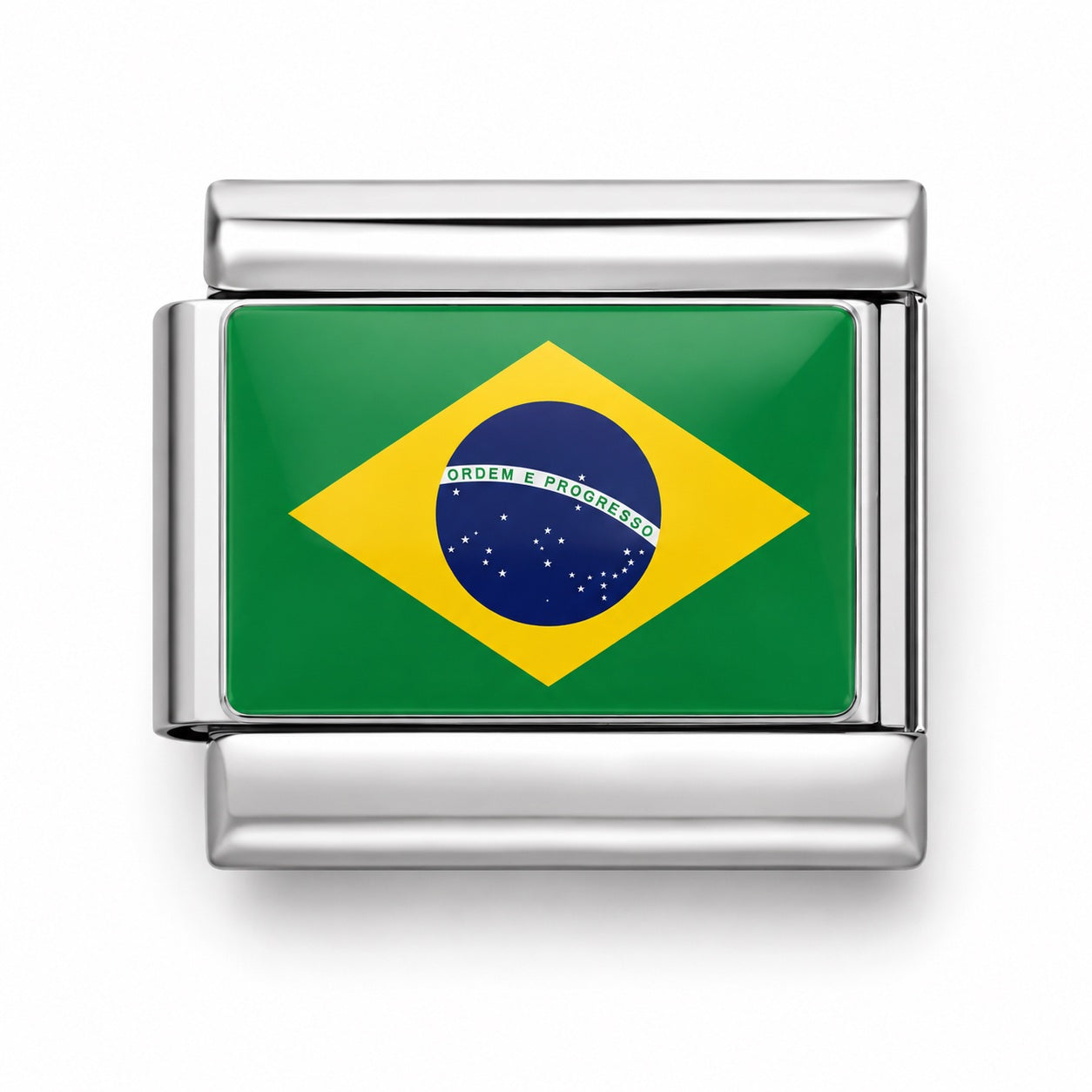 BRAZIL ZÁSZLÓ - charm karkötő elem