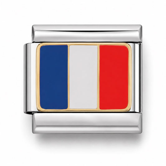 FRANCIA ZÁSZLÓ - charm karkötő elem