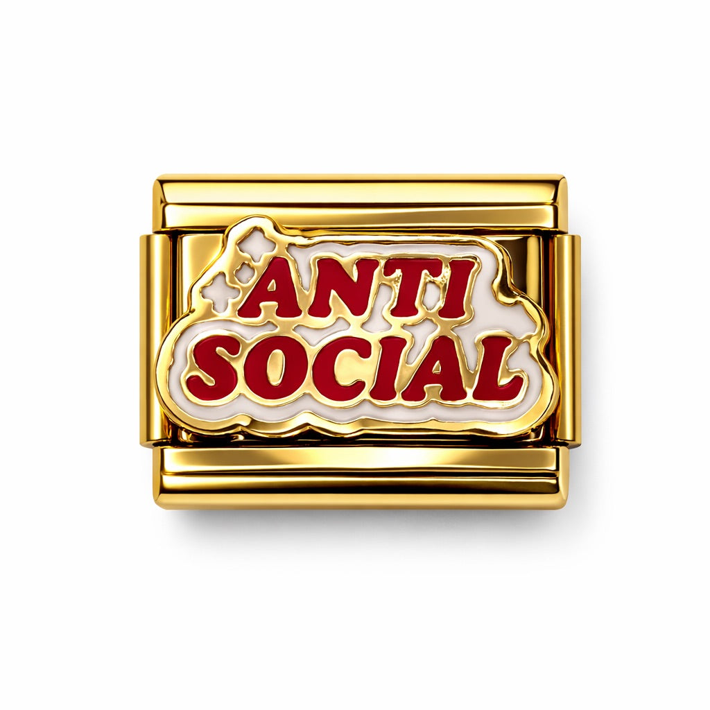 ANTI SOCIAL  - charm karkötő elem