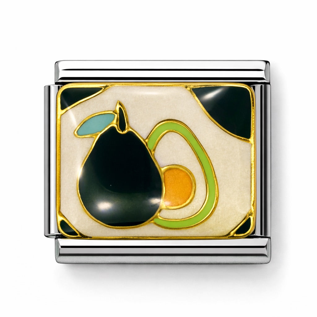 AVOKÁDÓ - charm karkötő elem