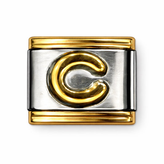 BETŰ - C - charm karkötő elem