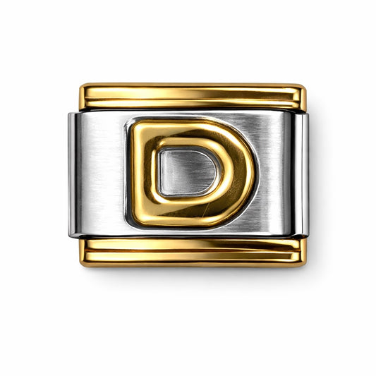 BETŰ - D - charm karkötő elem