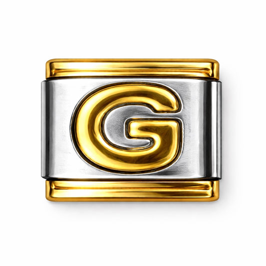 BETŰ - G - charm karkötő elem