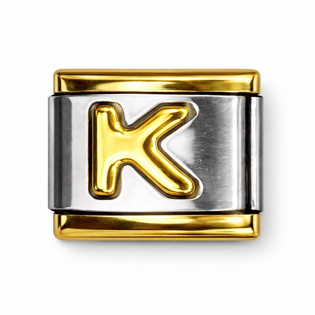 BETŰ - K - charm karkötő elem