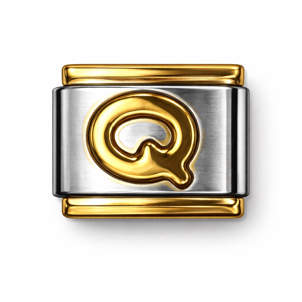 BETŰ - Q - charm karkötő elem