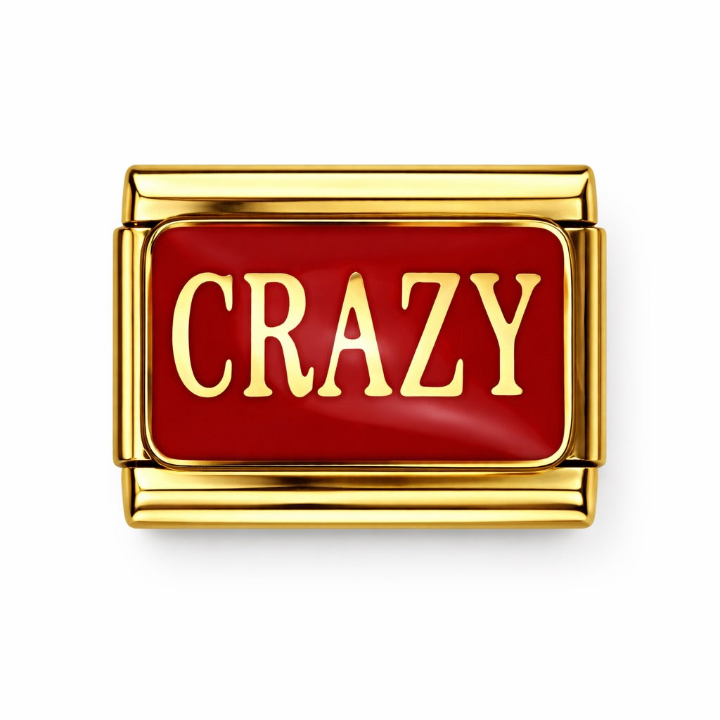 CRAZY  - charm karkötő elem