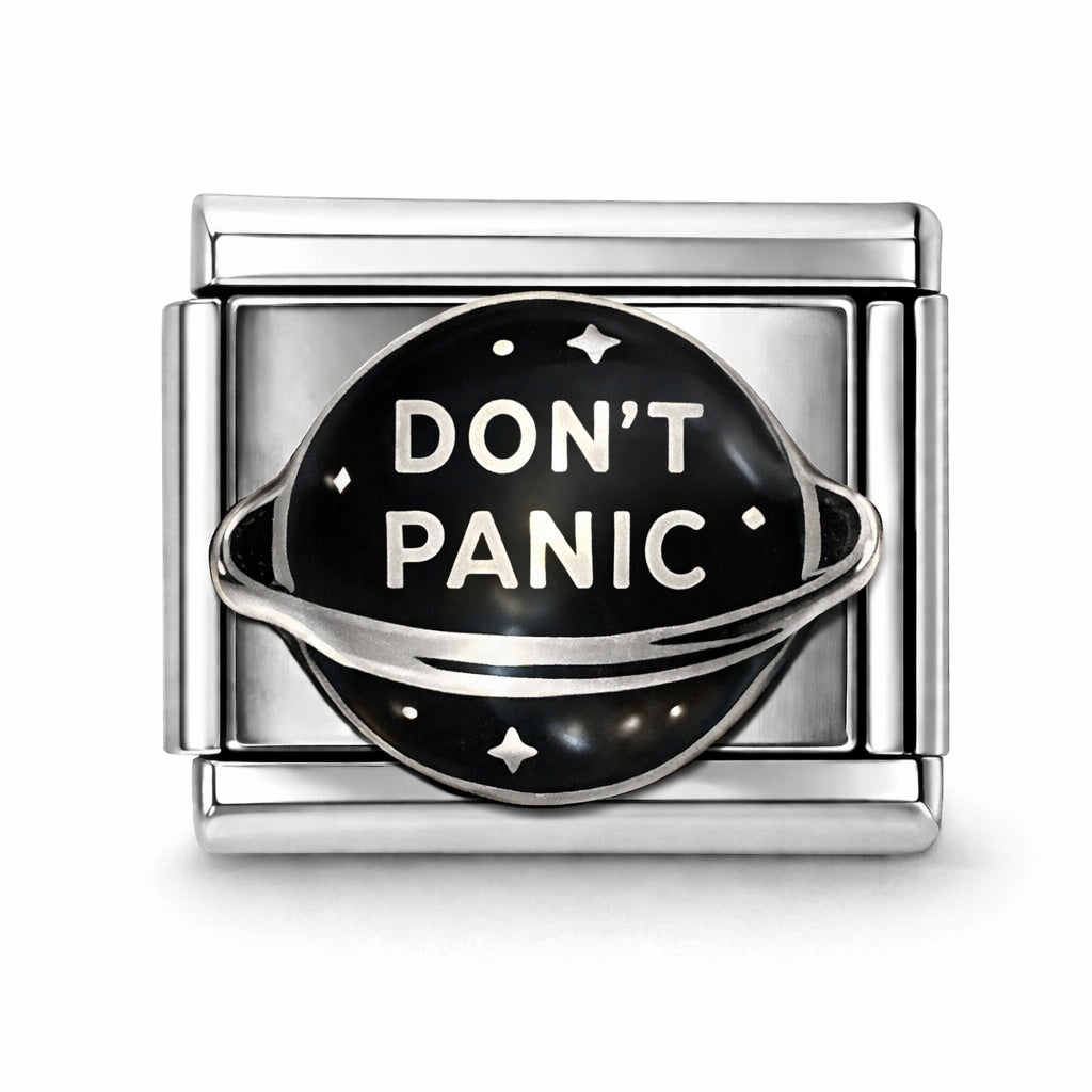 DON'T PANIC  - charm karkötő elem