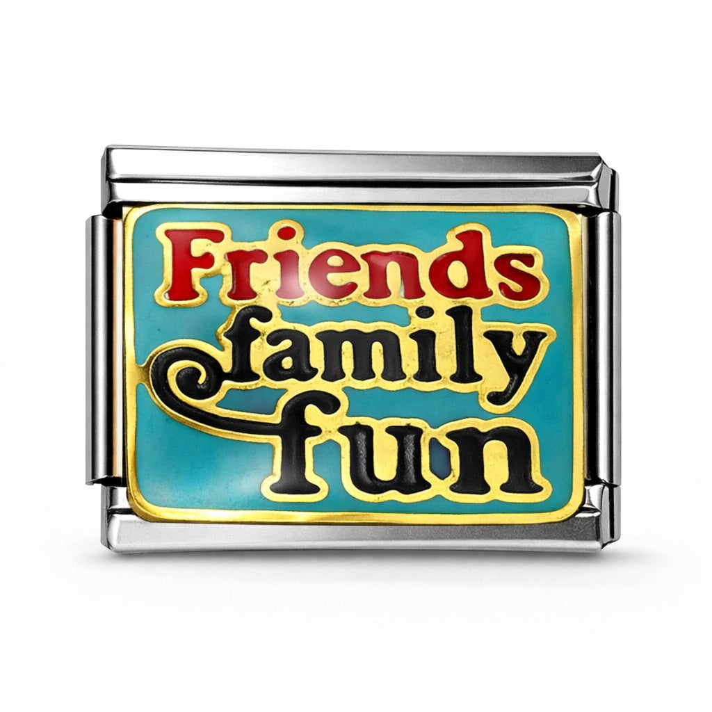 FRIENDS FAMILY FUN  - charm karkötő elem