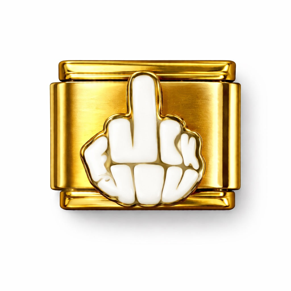 FUCK YOU - charm karkötő elem