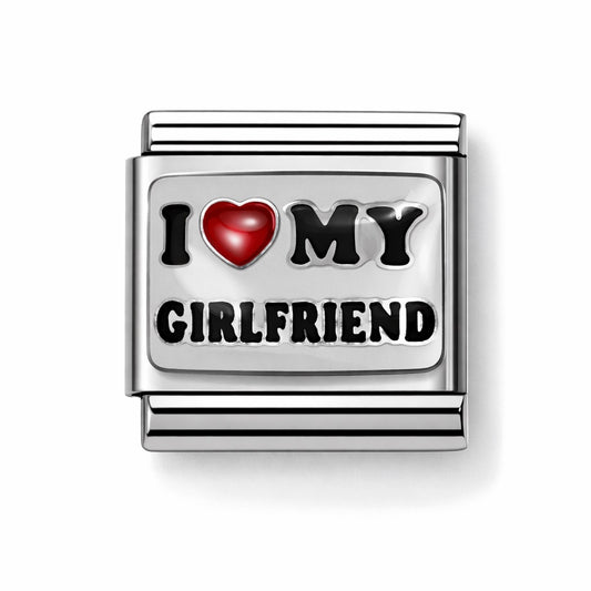 I LOVE GIRLFRIEND - charm karkötő elem
