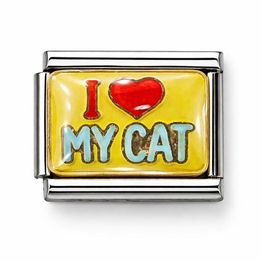 I LOVE MY CAT  - charm karkötő elem