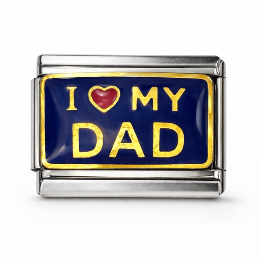 I LOVE MY DAD  - charm karkötő elem