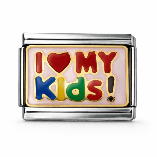 I LOVE MY KIDS  - charm karkötő elem