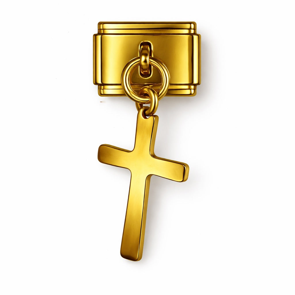 KERESZT  - charm karkötő elem