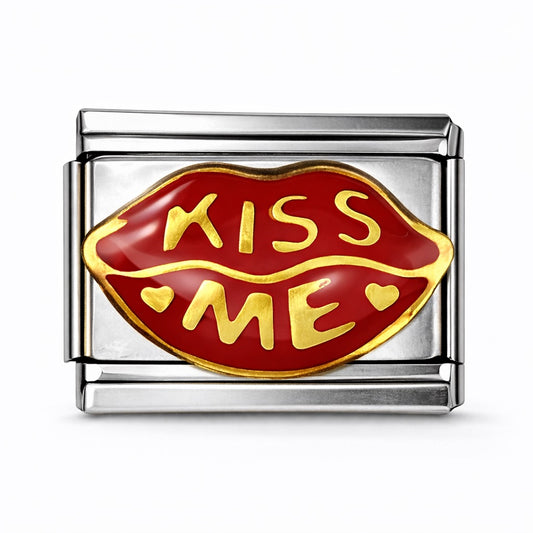 KISS ME  - charm karkötő elem