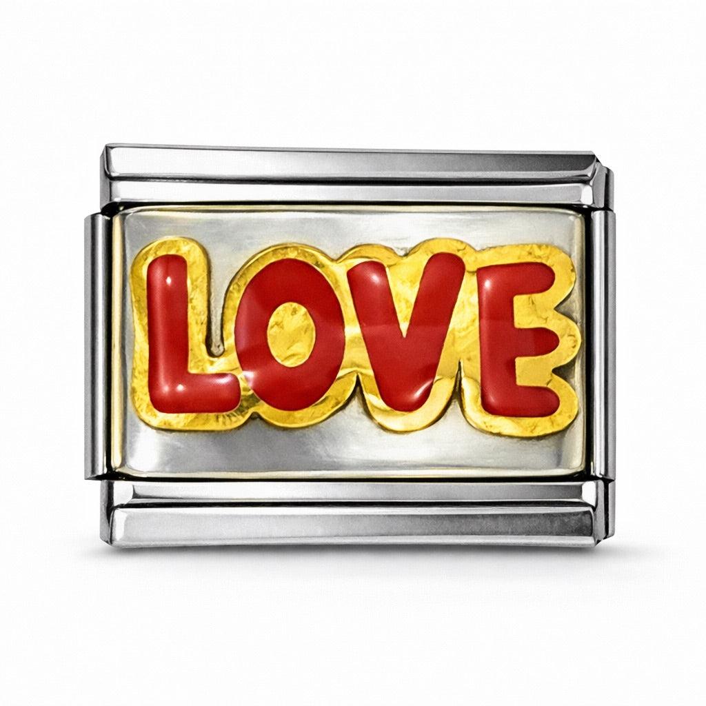 LOVE  - charm karkötő elem