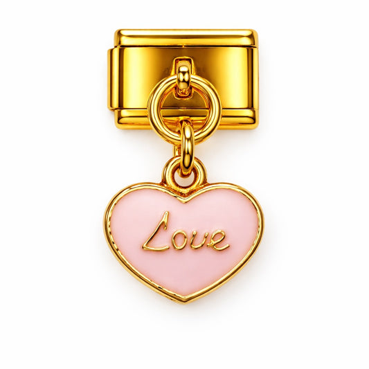 LOVE SZÍV 2.0 - charm karkötő elem