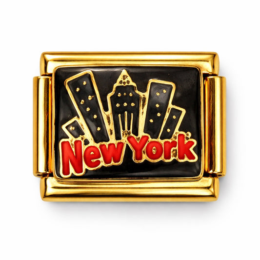 NEW YORK  - charm karkötő elem