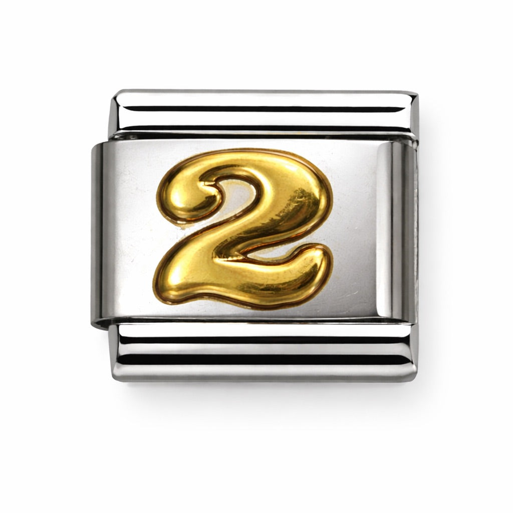 SZÁM - 2 - charm karkötő elem