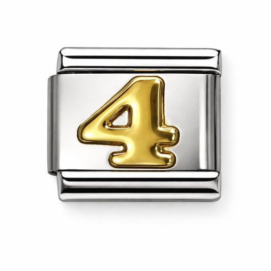 SZÁM - 4 - charm karkötő elem