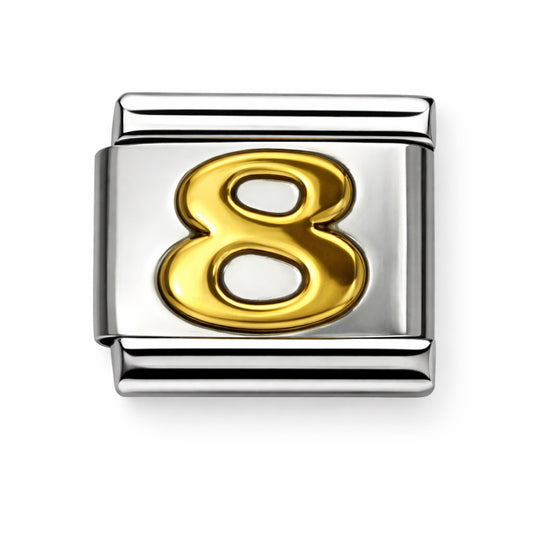 SZÁM - 8 - charm karkötő elem