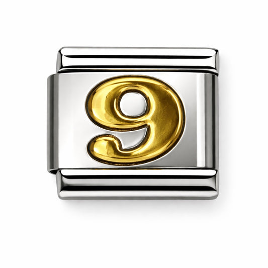 SZÁM - 9 - charm karkötő elem