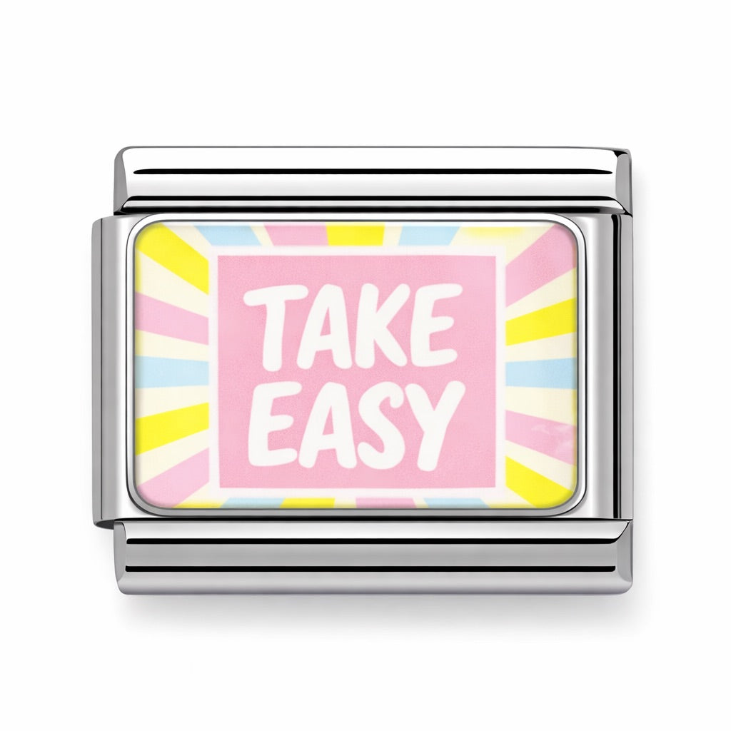 TAKE EASY - charm karkötő elem